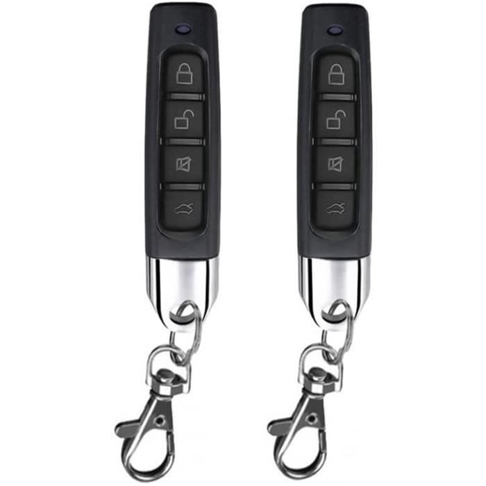 2pcs Télécommande pour Portail Electrique 433 MHz Télécommande pour Porte de Garage Télécommande Portail Duplicateur A298