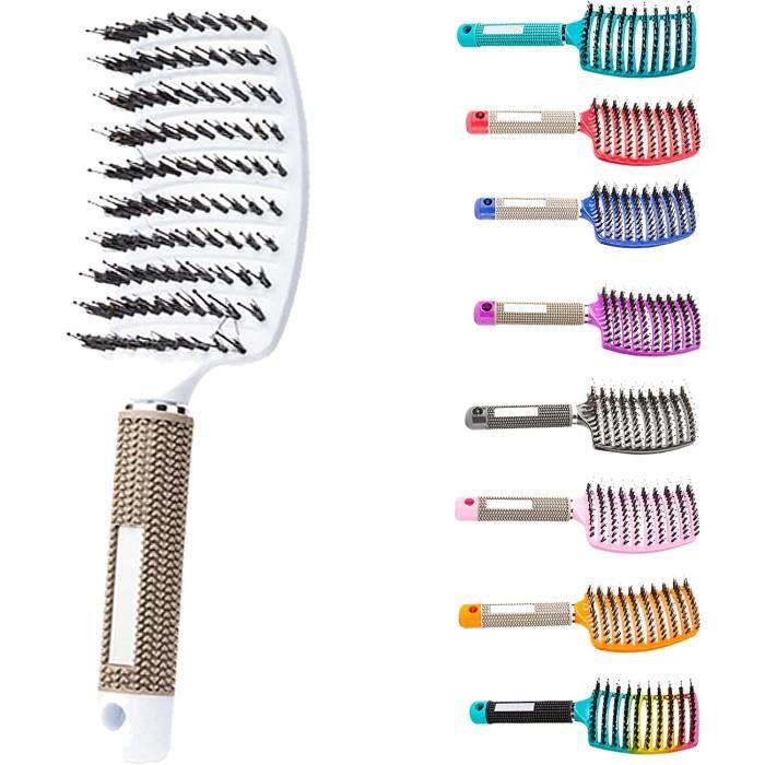 Brosse À Cheveux Démêlante, Brosse Démêlante En Nylon, Brosse Magique Démêlante Pour Cheveux Secs Et Humides, Pour Homme Et F[u1054]
