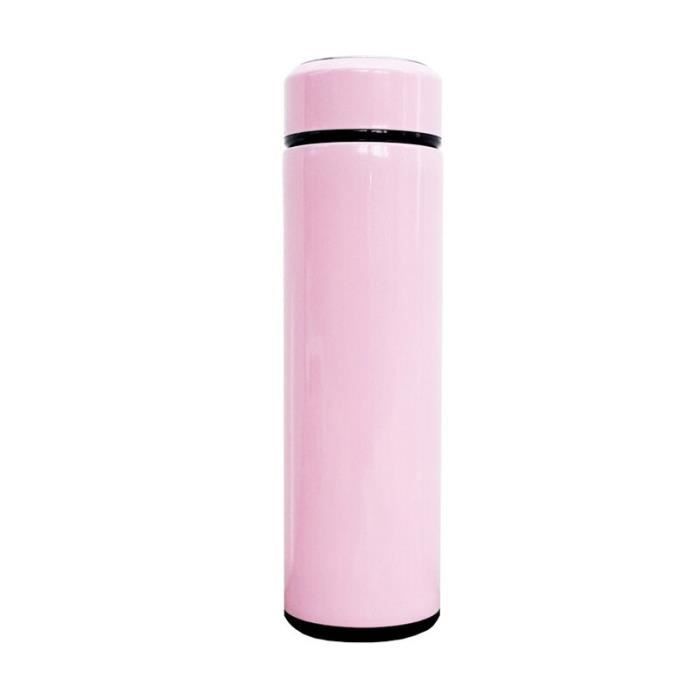 Gourde - Bouteille isotherme,Bouteille intelligente en acier inoxydable,anti fuite,double paroi,contenant isolé,thermos - Type Rose