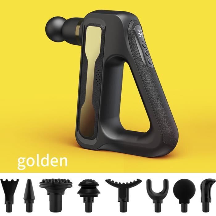 Appareils beauté santé,Pistolet de Massage pour tissus profonds,masseur pour le corps,vibro-masseurs les épaules,le- yellow[B484]