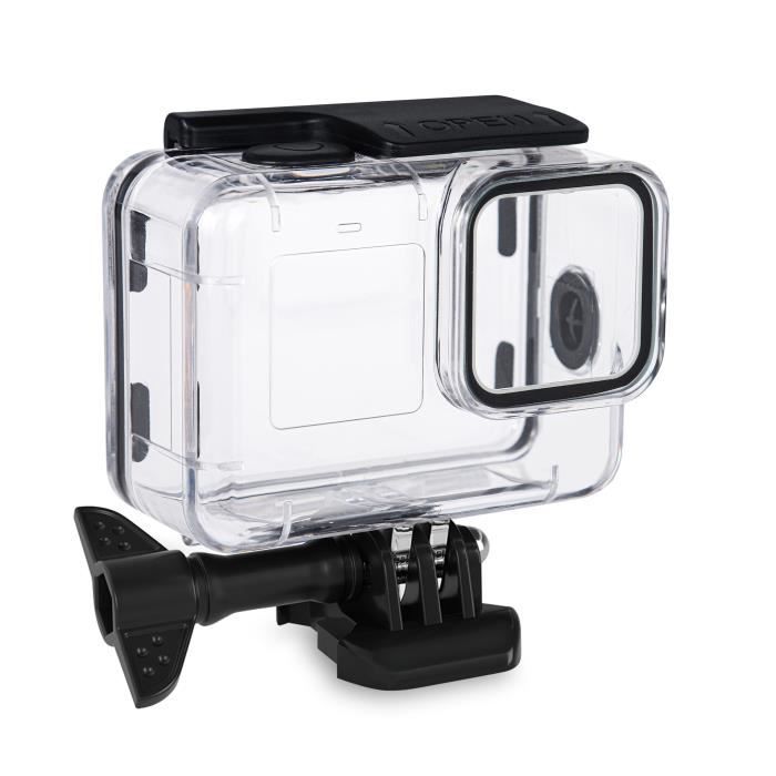 Accessoire appareil photo,Boîtier étanche pour GoPro Hero 10 9, housse de Protection noire pour plongée - couleur blanche