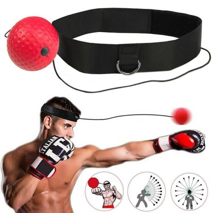 Ballon d'entraînement de boxe monté sur la tête de réaction de boxe balle de vitesse balle de boxe balle magique combat balle d'entr
