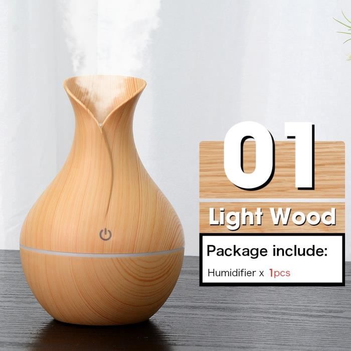 Traitement de l'air,USB Humidificateur D'air Électrique Mini D'arôme De Grain de Bois Diffuseur D'huile Essentielle - Type Light -A