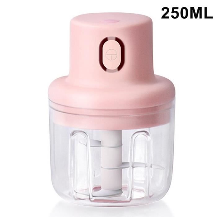 Hachoir manuel,Mini hachoir électrique sans fil à l'ail et gingembre, broyeur de légumes, robot - Type 250ML