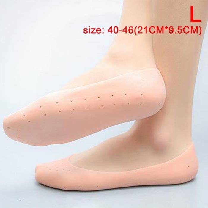 Soin du corps,1 paire Silicone pied gercé soin outil hydratant Gel talon chaussettes fissuré soins de la peau protecteur pédicure -A