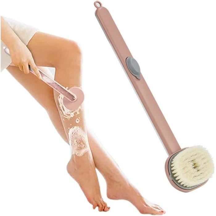 Brosse Pour Le Corps, Brosse De Bain Liquide À Long Manche, Brosse De Bain Liquide Pour Le Dos Amovible[u2798]