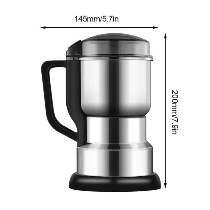 Moulin à café électrique multifonction - Gris - Type 1-EU-220V