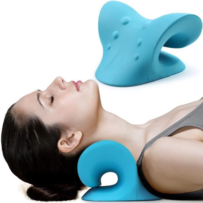 Appareil de massage,Relaxant pour le cou et les épaules,oreiller chiropratique,dispositif de traction cervicale[E783193074]