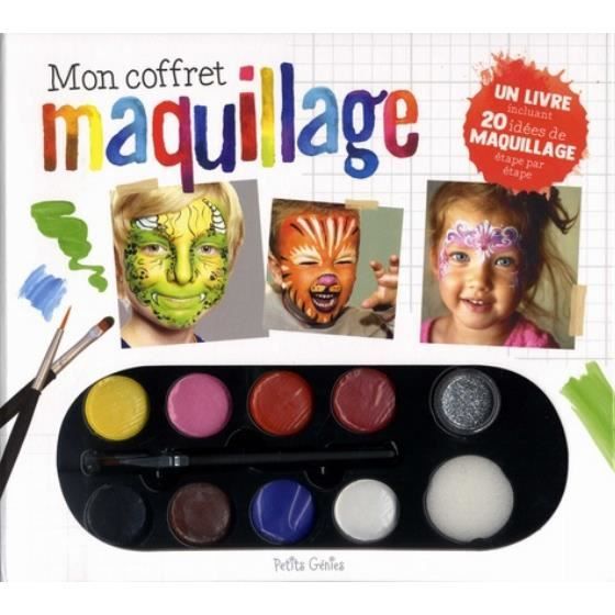 Mon coffret maquillage. Un livre incluant 20 idées de maquillage étape par étape