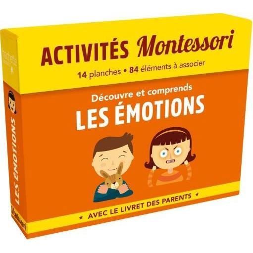 Livre - Activités Montessori - Découvre et Comprends les Émotions - 14 planches - À partir de 3 ans - Mixte