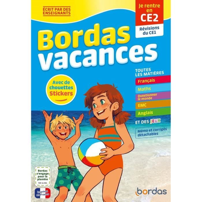 Bordas - Bordas Vacances - Je rentre en CE2 - Fauquet-Gobin Marie-Laure 275x190