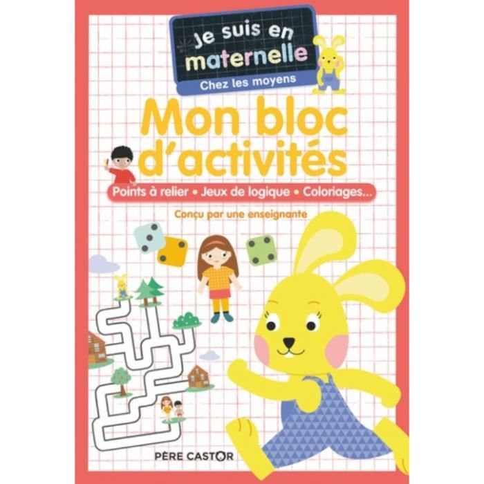 Je suis en maternelle chez les moyens. Mon bloc d'activités