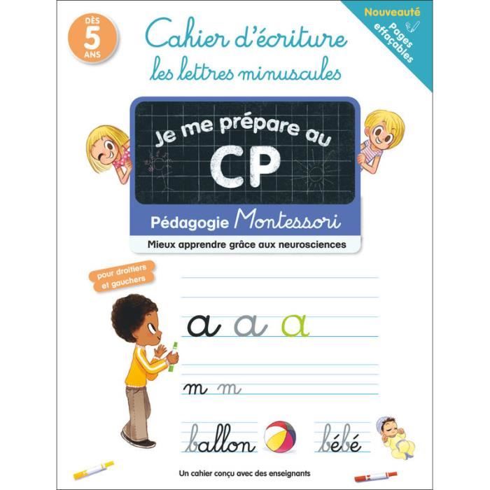Je me prépare au CP - Cahier d'écriture : les lettres minuscules