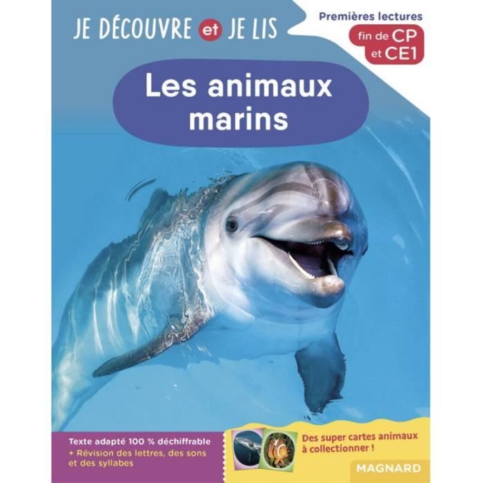 Je découvre et je lis CP et CE1 - Les animaux marins