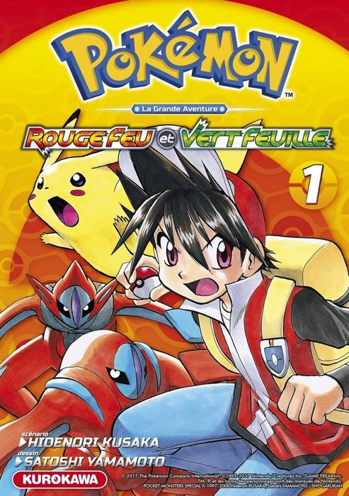 Livre - Pokémon Rouge Feu et Vert Feuille/Émeraude - tome 1 - Kurokawa - Roman - 368 pages