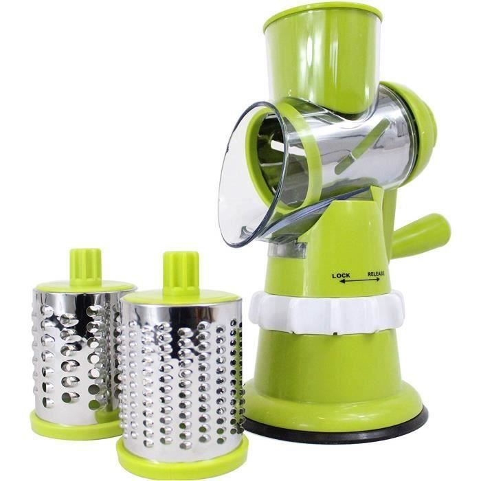 Smart Drum Shopper – Trancheuse Slicer Turbo à légumes Manuelle avec 3 lames en acier inoxydable MKK60