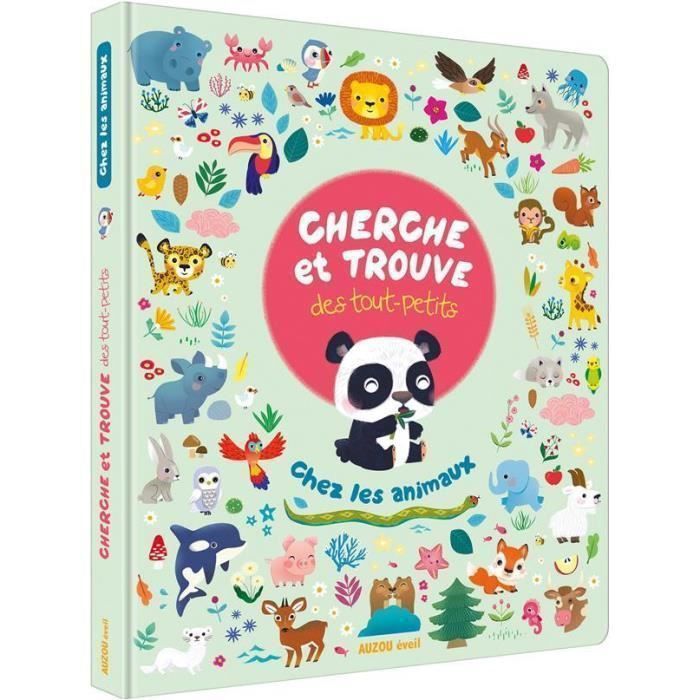 Livre - cherche et trouve des tout-petits ; chez les animaux