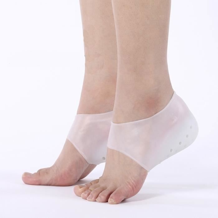 couleur 5cm Semelle intérieure Invisible Super élastique en Silicone pour hommes-femmes, couverture de talon