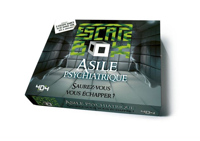 Escape Box Asile psychiatrique - Escape game adulte de 3 à 6 joueurs - Dès 14 ans  et adulte