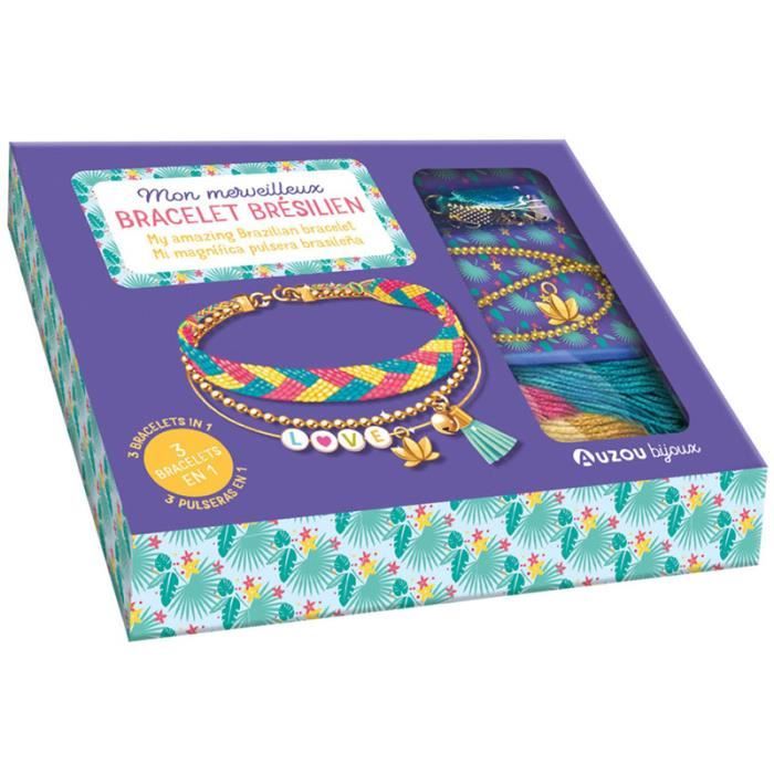 Mon Merveilleux Bracelet Brésilien - Loisirs créatifs - Motricité fine - Coffrets d'activités