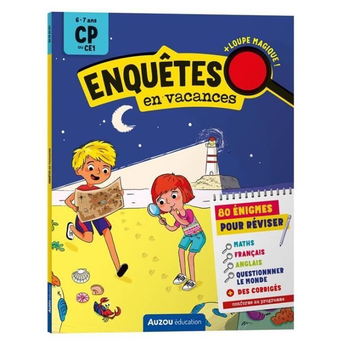 Cahier de vacances - Enquêtes en vacances - Du CP au CE1