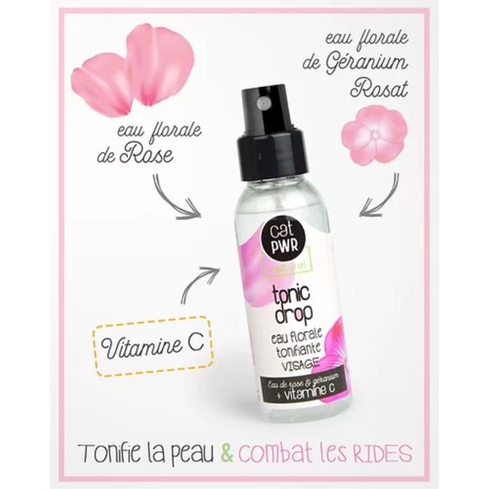 TONIC DROP Brume Visage Tonifiante à l'eau de Rose & Vitamine C | UrbanK