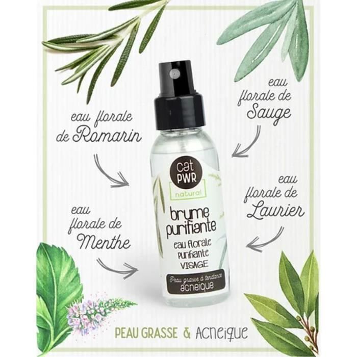 BRUME PURIFIANTE Eau florale Visage Anti-Imperfection Peau Mixte à Grasse | UrbanK
