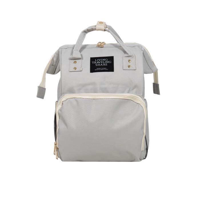 Sac à dos à langer BM206 - Gris