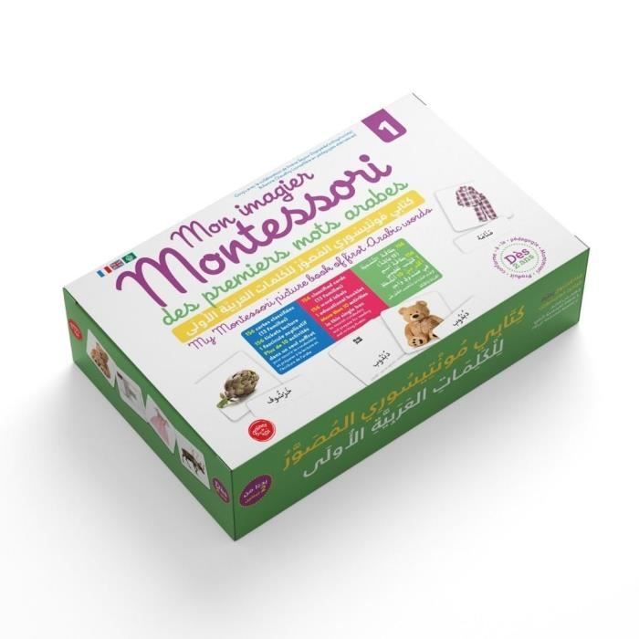 Graine de foi - Mon imagier montessori des premiers mots arabes 1 - Jeux Educatifs - Apprendre l'Arabe - Dès 3 ans