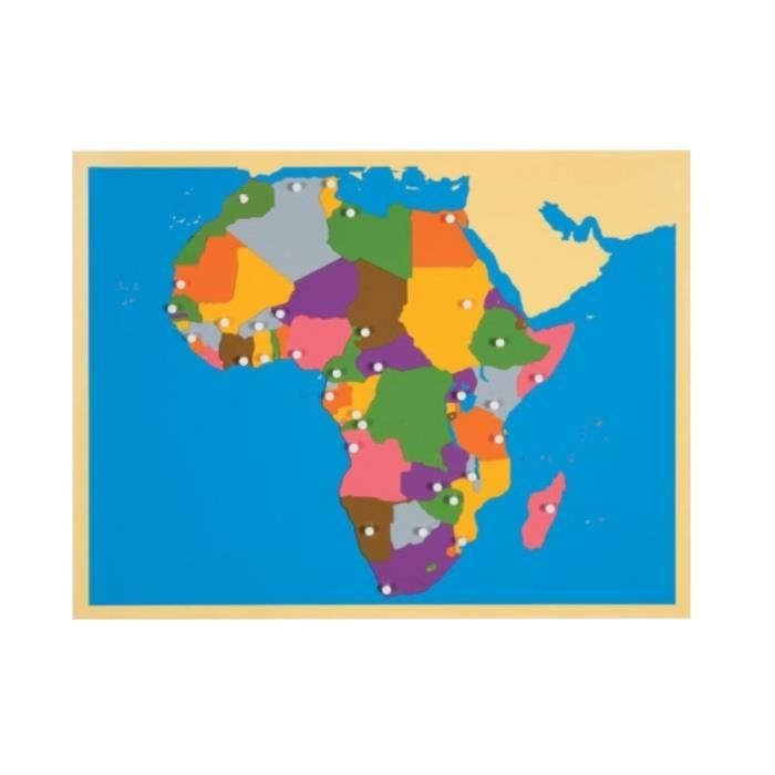 Carte du puzzle de l'Afrique