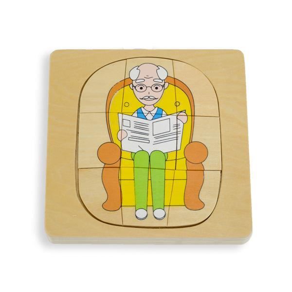 Puzzle cycle de vie de l'homme