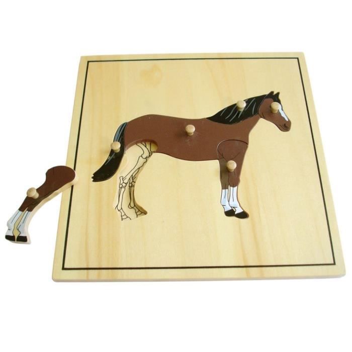Puzzle à squelette - Le cheval