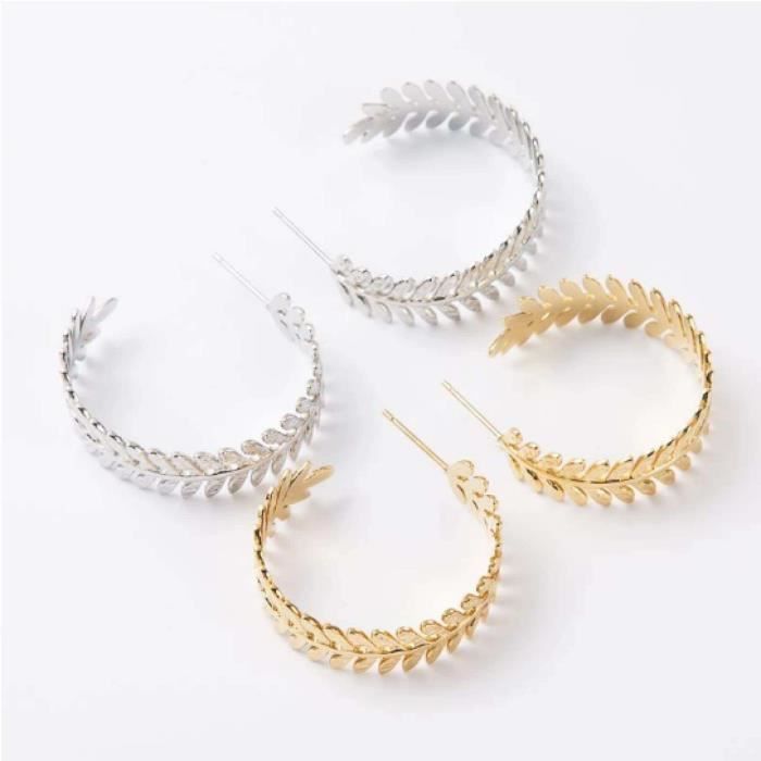 Boucles d'oreilles acier Créole - Argent