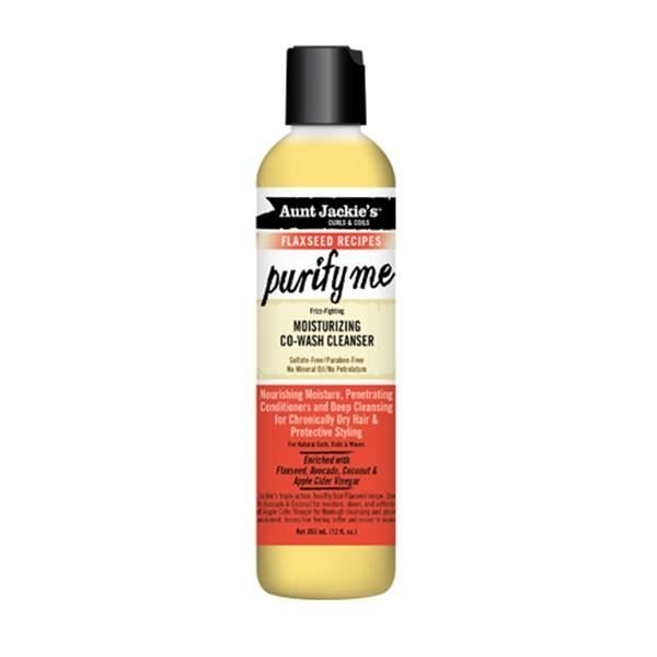 AUNT JACKIE'S FLAXSEED PURIFY ME MOISTURIZING CO-WASH CLEANSER 355ML