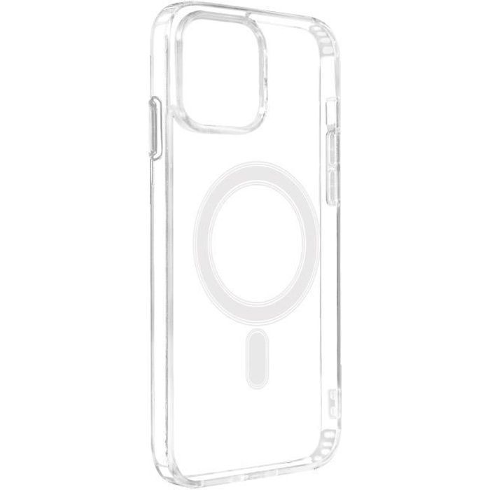 Coque pour MagSafe pour iPhone 11 Pro Max Cercle magnétique Rigide Transparent