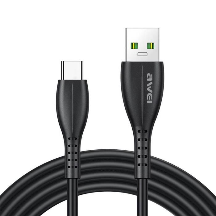 AWEI CABLE USB TYPE-C 2,4A CL-115T NOIR