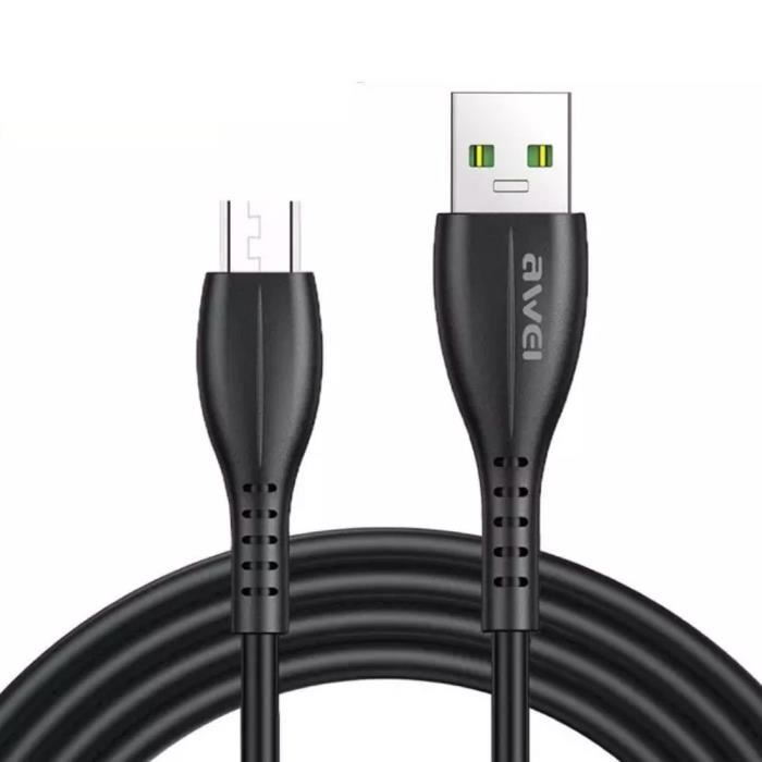 AWEI CABLE USB MICRO 2,4A CL-115M NOIR