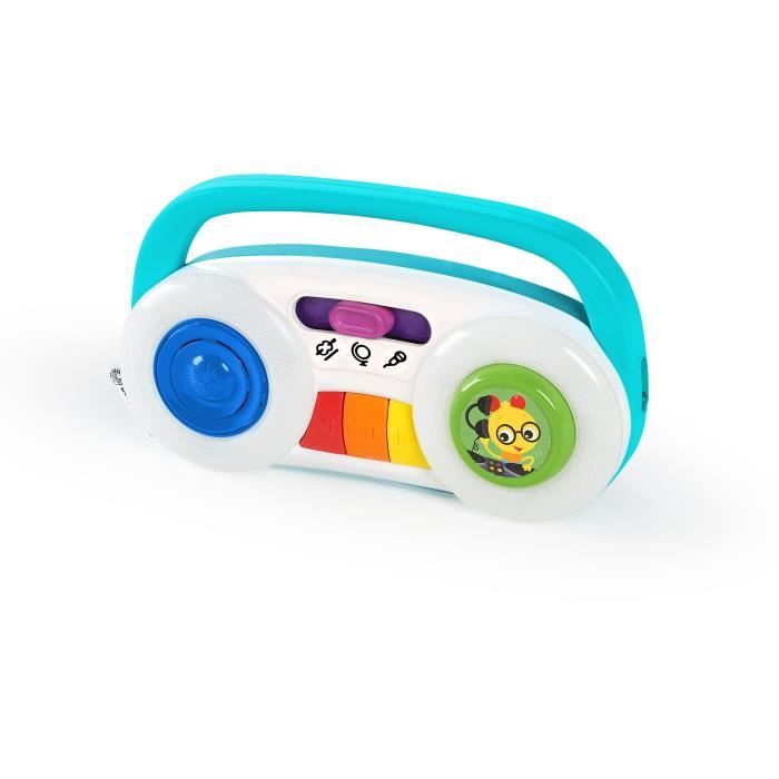 BABY EINSTEIN Jouet d'éveil musical, stéréo pour bébé et enfant à partir de 12 mois, 3 stations musicales et 30 mélodies et sons