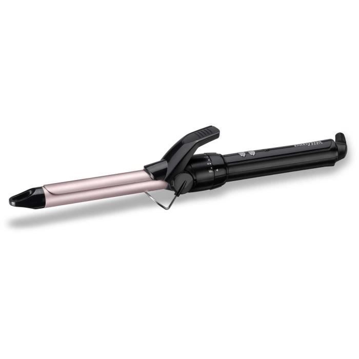 Fer à Boucler - BaByliss - C319E - Boucleur 19 mm Curling Tong pour des boucles serrées,  jusqu'à 180°C, revêtement Advanced Ceramic