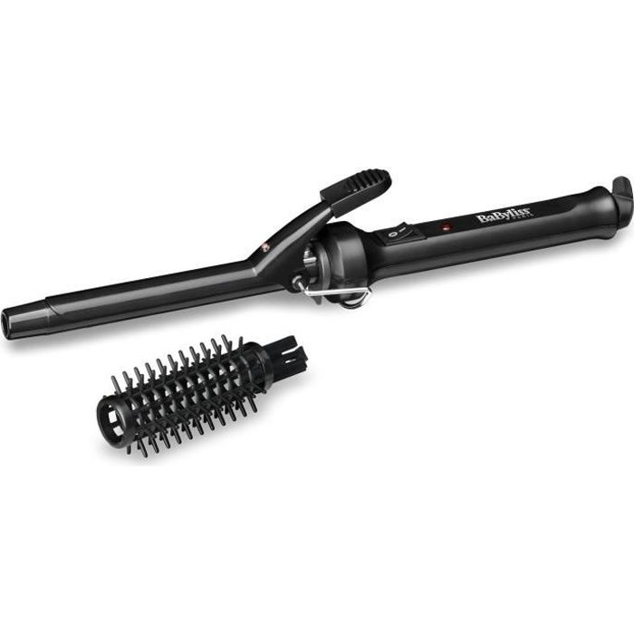 BABYLISS C271E - Fer à boucler Defined Curls - 1 position 185° - Revêtement céramique - Brosse amovible - Noir