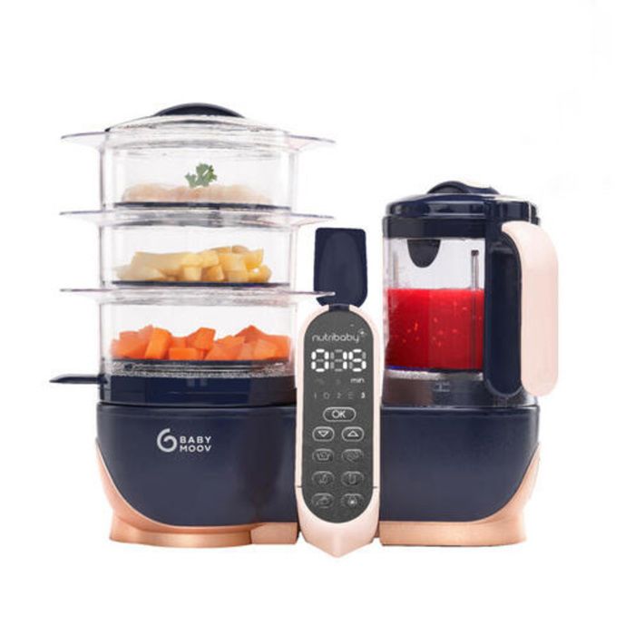 Robot Multifonctions - BABYMOOV - Nutribaby (+) XL - Grande capacité - Bleu