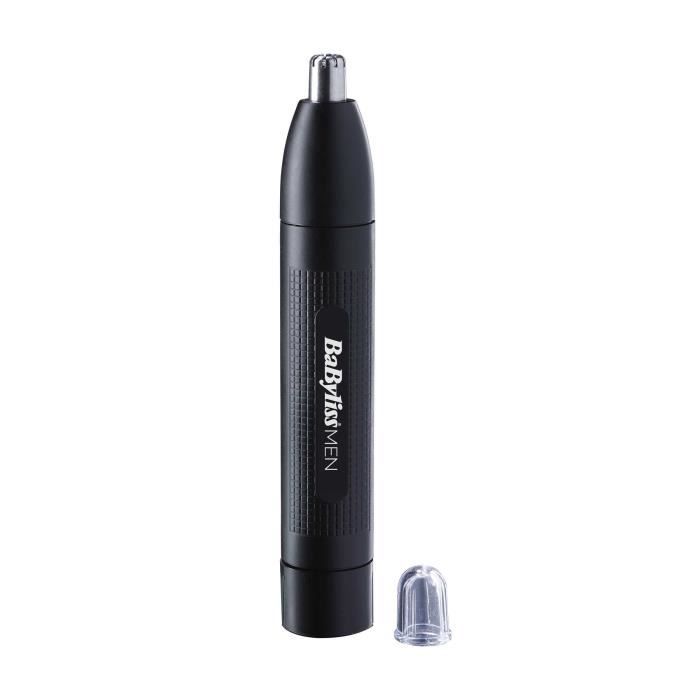 Tondeuse nez/oreilles - BaByliss - E650E - finitions parfaites, tondeuse de précision à piles avec tête amovible lavable sous l'eau