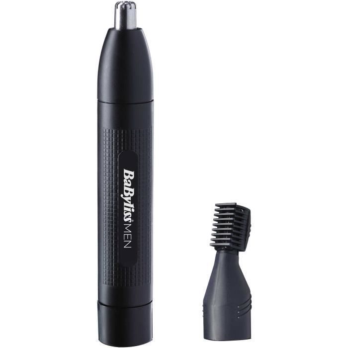 Tondeuse nez/oreilles/sourcils - BaByliss - E652E - pour des finitions parfaites, avec deux têtes interchangeables