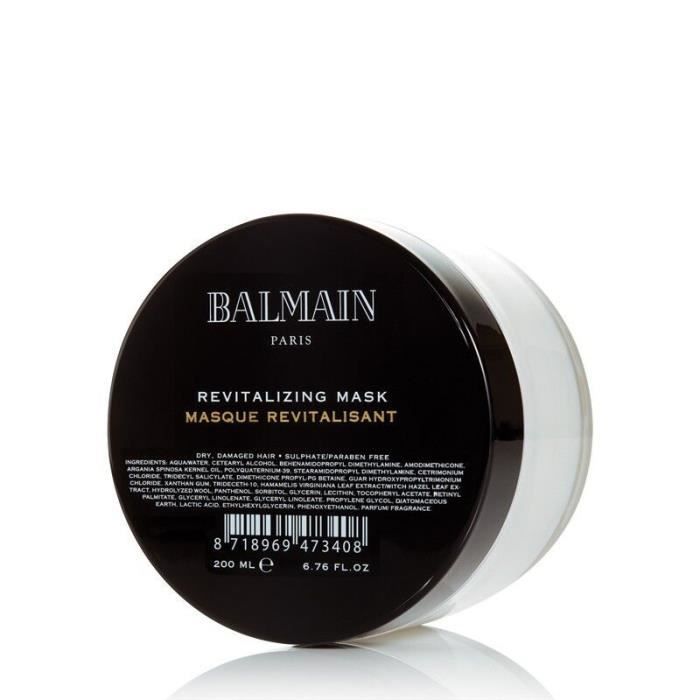 Balmain Revitalizing Mask pour cheveux très abîmés aux protéines de soie et à l'huile d'argan 200ml