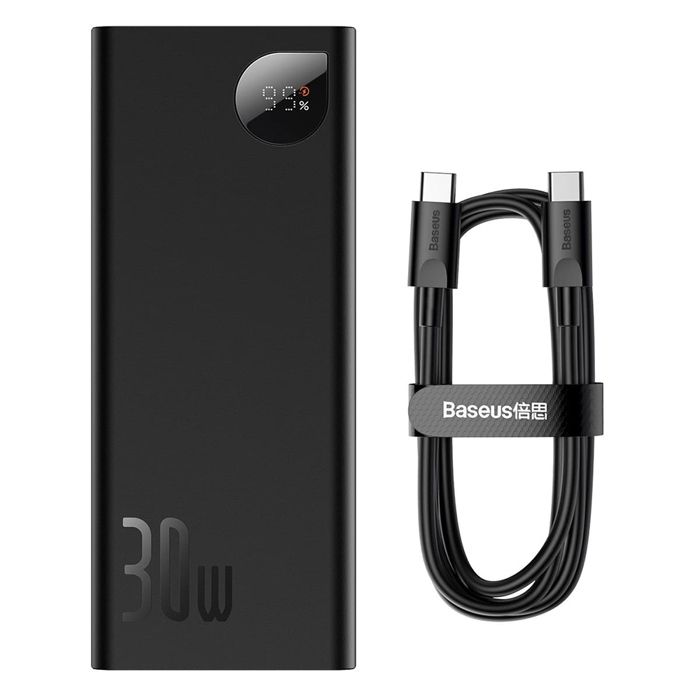 BASEUS POWER BANK ADAMAN METAL DIGITAL DISPLAY FAST CHARGE C+U+U (WITH