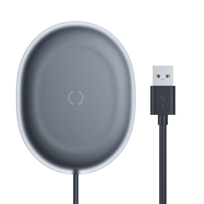 Chargeur pour téléphone mobile BASEUS WXGD-01 15W Chargement sans fil Noir