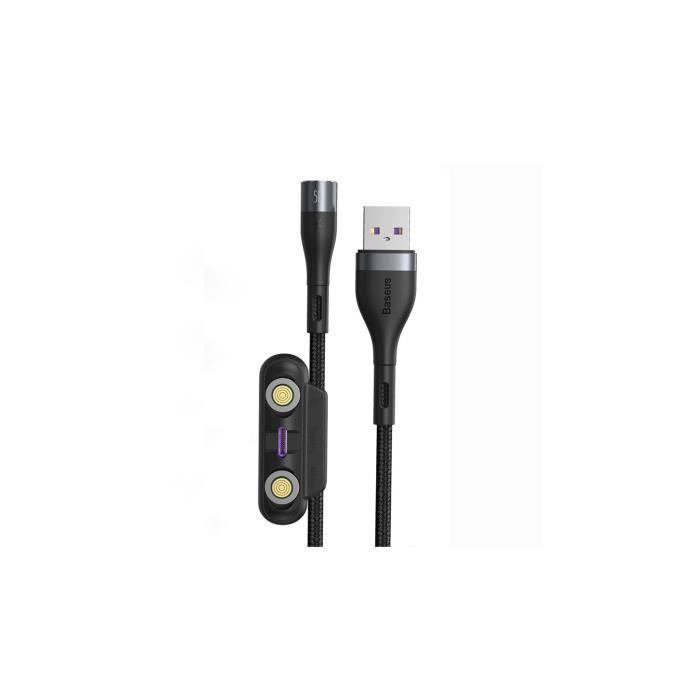Câble USB vers Lightning/Type-C/Micro USB | embouts amovibles - Baseus aille unique Noir