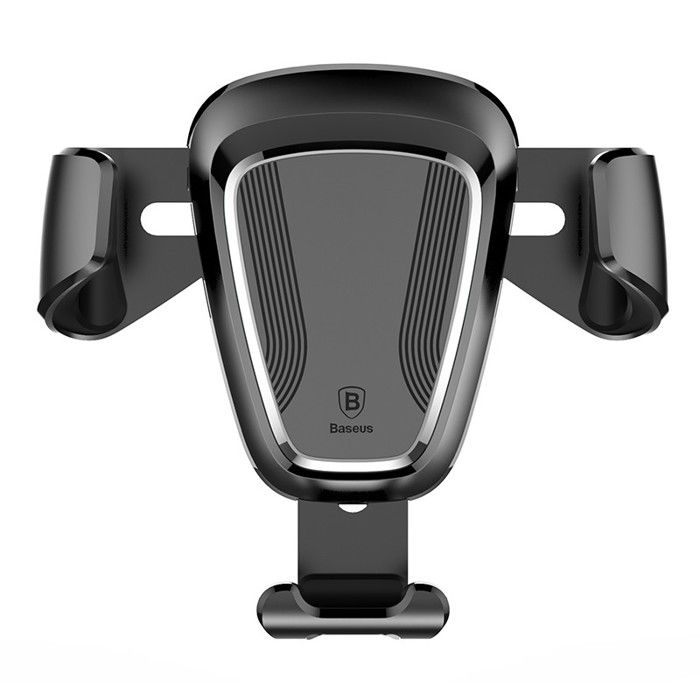 Baseus Support de Téléphone Voiture à Gravité – Fixation sur Grille d’Aération – Noir--7,6 x 5,2 x 4,8 cm