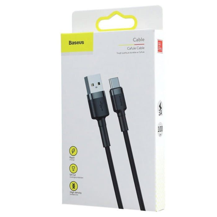 Câble USB vers USB Type C Charge & Synchro Charge Rapide 1m Baseus - Noir
