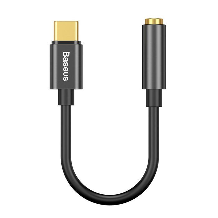 Baseus Adaptateur de casque pour écouteurs USB Type c à 3.5mm USB c à câble audio jack 3.5 pour Huawei Mate 20 P30